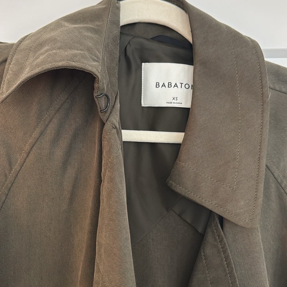 Green Aritzia trench coat - Picture 2 of 5